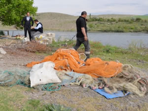 Denetimlerde 2 bin 650 metre sahipsiz misina ağ ele geçirildi