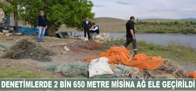Denetimlerde 2 bin 650 metre sahipsiz misina ağ ele geçirildi