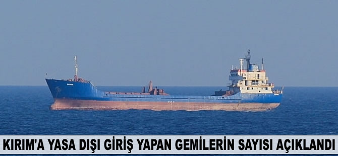 Kırım’a yasa dışı giriş yapan gemilerin sayısı açıklandı