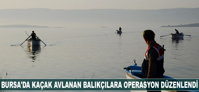 Bursa'da kaçak avlanan balıkçılara operasyon düzenlendi