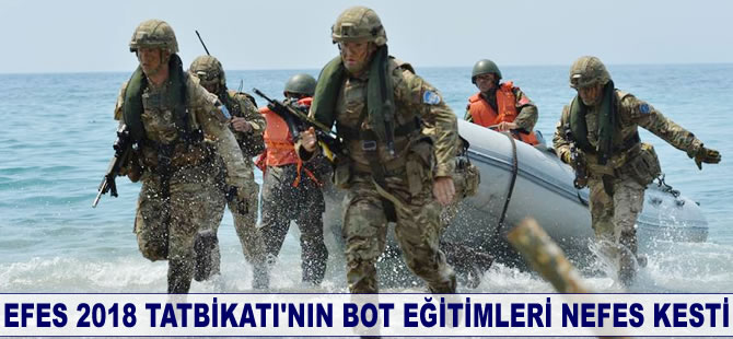 Efes 2018 Tatbikatı'nın bot eğitimleri nefes kesti