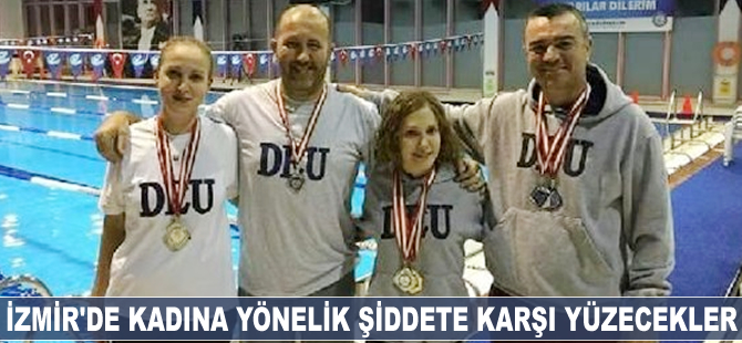 İzmir'de 'kadına yönelik şiddete karşı' yüzecekler