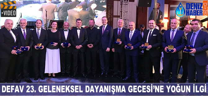 DEFAV 23. Geleneksel Dayanışma Gecesi yoğun ilgi gördü
