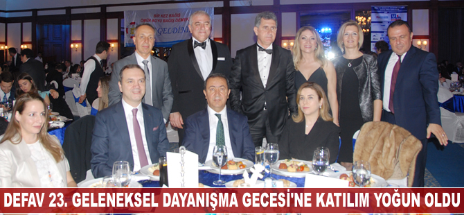 DEFAV 23. Geleneksel Dayanışma Gecesi'ne katılım yoğun oldu