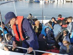 Çanakkale'de 38 kaçak göçmen yakalandı