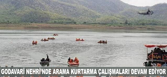 Godavari Nehri’nde arama kurtarma çalışmaları devam ediyor
