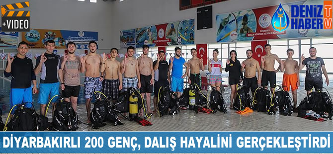 Diyarbakırlı 200 genç, dalış hayalini gerçekleştirdi