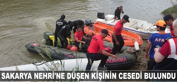 Sakarya Nehri'ne düşen kişinin cesedi bulundu
