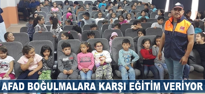 AFAD boğulmalara karşı eğitim veriyor