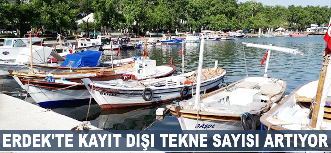 Erdek'te kayıt dışı tekne sayısı artıyor