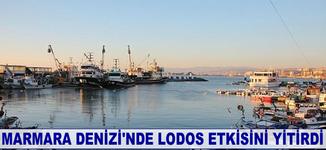 Marmara Denizi'nde lodos etkisini yitirdi