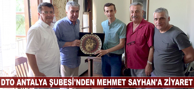 İMEAK DTO Antalya Şubesi'nden Mehmet Sayhan’a ziyaret