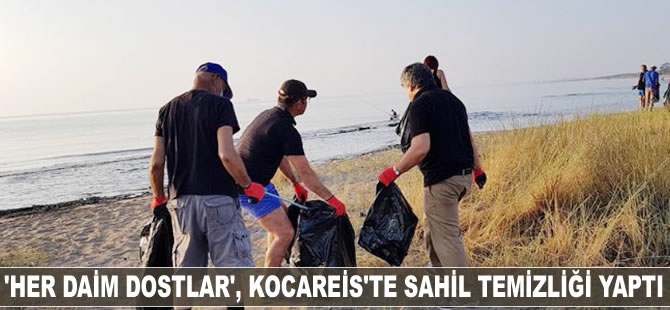 Kocareis'de sahil temizliği yapıldı