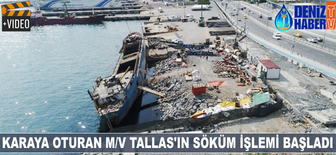 M/V Tallas'ın söküm işlemi başladı