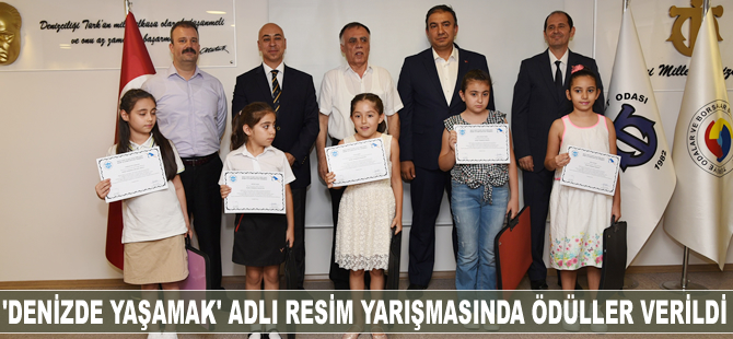 'Denizde Yaşamak' adlı resim yarışmasında ödüller verildi