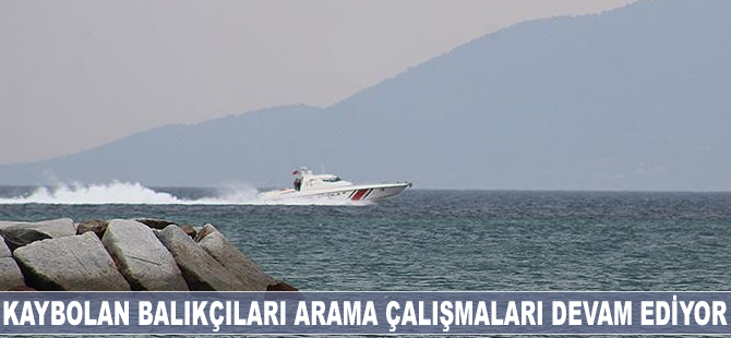 Ayvalık'ta iki kişiyi arama çalışmaları devam ediyor