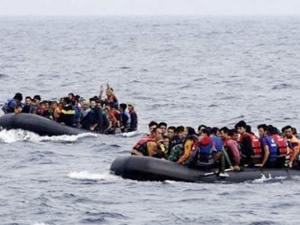 Libya açıklarında 158 kaçak göçmen kurtarıldı