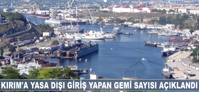 Mayıs’ta Kırım’a yasa dışı giriş yapan gemi sayısı açıklandı