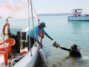 Seyhan Baraj Gölü çevresinde temizlik yapıldı