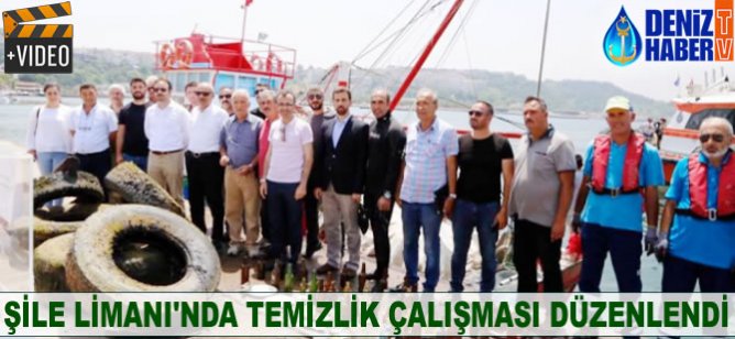Şile Limanı'nda temizlik çalışması yapıldı