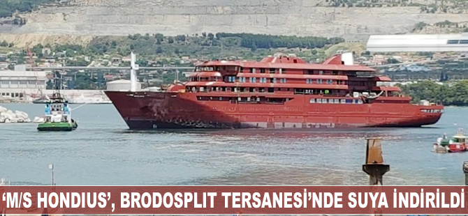 ‘M/S HONDIUS’, Brodosplit Tersanesi’nde suya indirildi