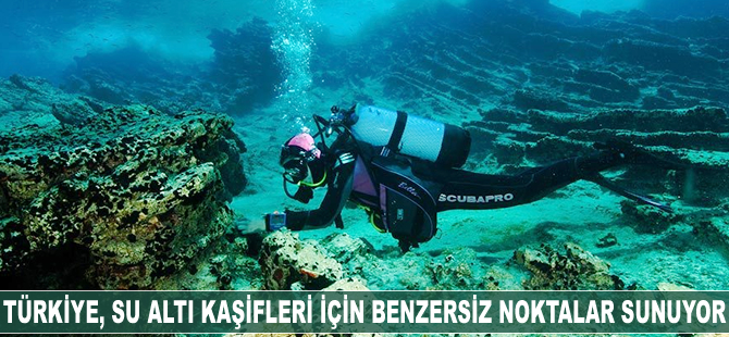 Türkiye, su altı kaşifleri için benzersiz noktalar sunuyor