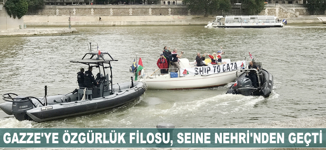 Gazze'ye Özgürlük Filosu, Seine Nehri'nden geçti
