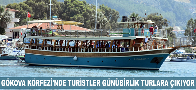 Gökova Körfezi'nde turistler günübirlik turlara çıkıyor