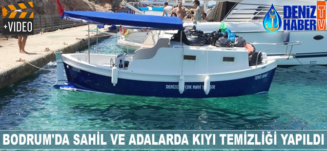 Bodrum'da sahil ve adalarda kıyı temizliği yapıldı