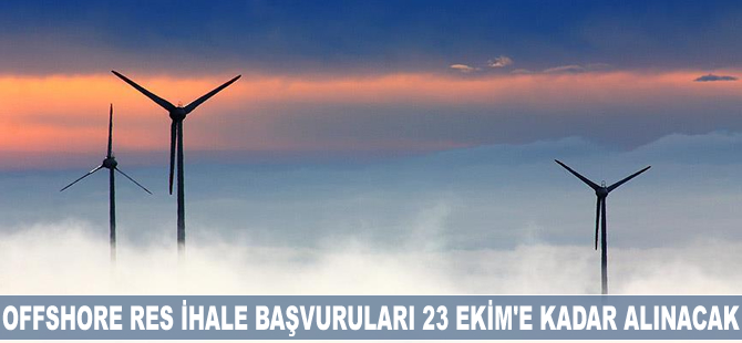 Offshore rüzgar santrali ihale başvuruları 23 Ekim'e kadar alınacak
