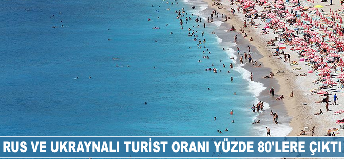 Rus ve Ukraynalı turist oranı yüzde 80'lere çıktı