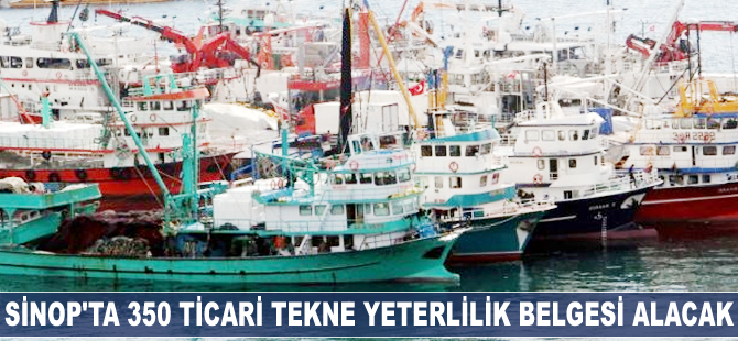 Sinop'ta 350 ticari tekne 'yeterlilik belgesi' alacak