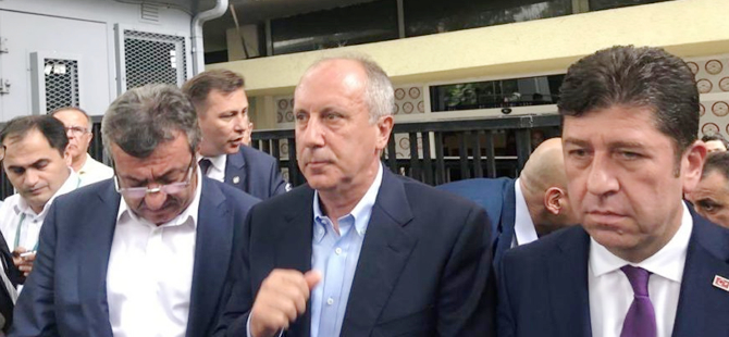 Muharrem İnce: Erdoğan'ın kazandığını kabul ediyorum