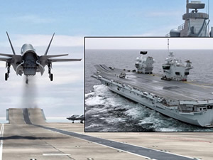 HMS Queen Elizabeth'e ilk F-35B sonbaharda inecek