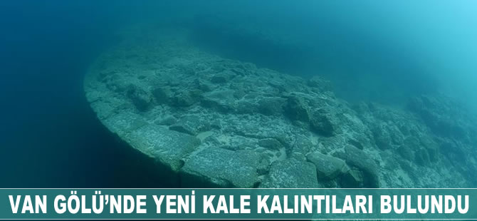 Van Gölü’nde yeni kale kalıntıları gün yüzüne çıktı