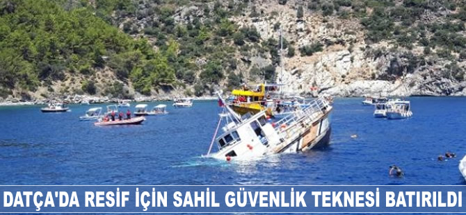 Datça'da resif için Sahil Güvenlik teknesi batırıldı
