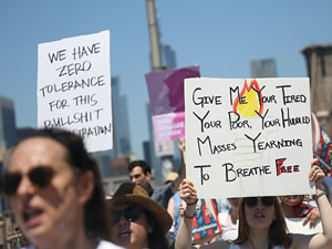 ABD'de Trump'ın göçmen politikası protesto edildi