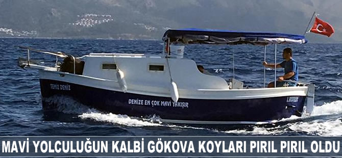 Mavi yolculuğun kalbi Gökova koyları pırıl pırıl oldu
