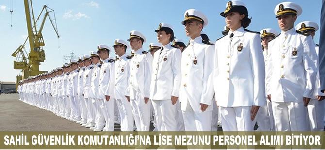 Sahil Güvenlik Komutanlığı’na lise mezunu 74 personel alımı bitiyor