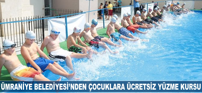 Ümraniye Belediyesi’nden çocuklara ücretsiz yüzme kursu