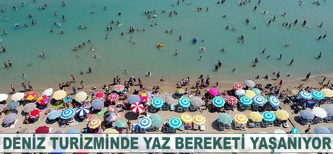 Deniz turizminde yaz bereketi yaşanıyor