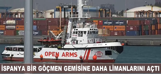 İspanya bir göçmen gemisine daha limanlarını açtı