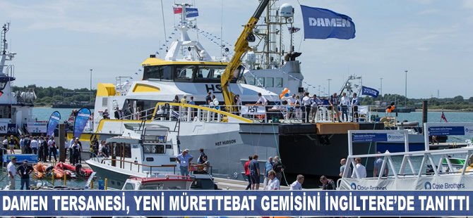 Damen Tersanesi, yeni mürettebat gemisini İngiltere'de tanıttı