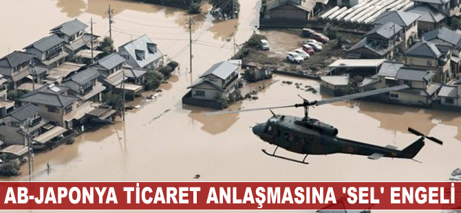 AB-Japonya ticaret anlaşmasına 'sel' engeli