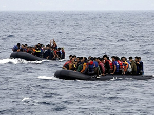 Kuşadası açıklarında 61 kaçak göçmen yakalandı
