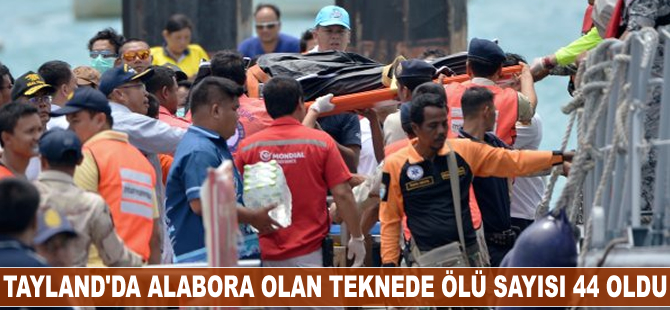 Tayland'da alabora olan teknede ölü sayısı 44 oldu