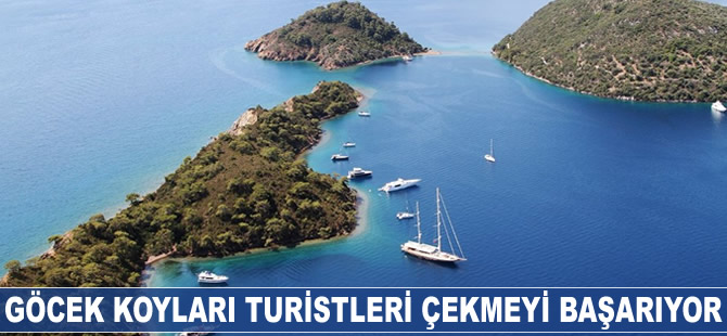 Göcek koyları turistleri çekmeyi başarıyor