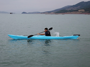 Tokat'ta deniz kanosu yarışması düzenleniyor
