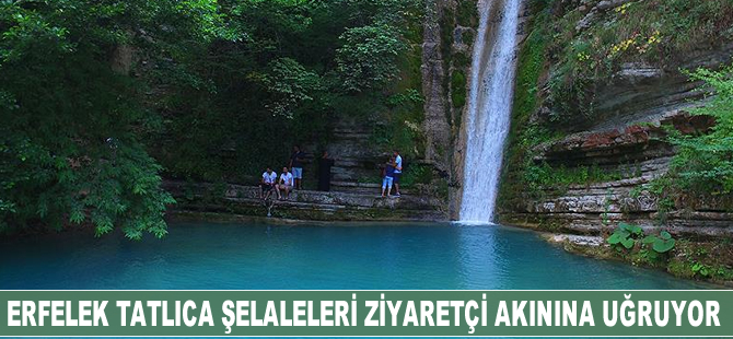 Erfelek Tatlıca Şelaleleri ziyaretçi akınına uğruyor