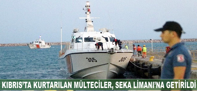 Kıbrıs'ta kurtarılan göçmenler Seka Limanı'na getirildi